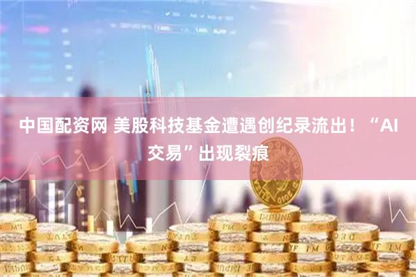 中国配资网 美股科技基金遭遇创纪录流出！“AI交易”出现裂痕